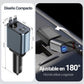 CARGADOR 4 EN 1 PARA CARRO CON CABLES RETRÁCTILES
