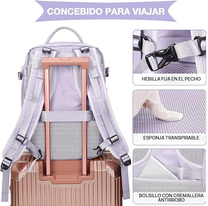 MOCHILA DE VIAJE CON PUERTO USB