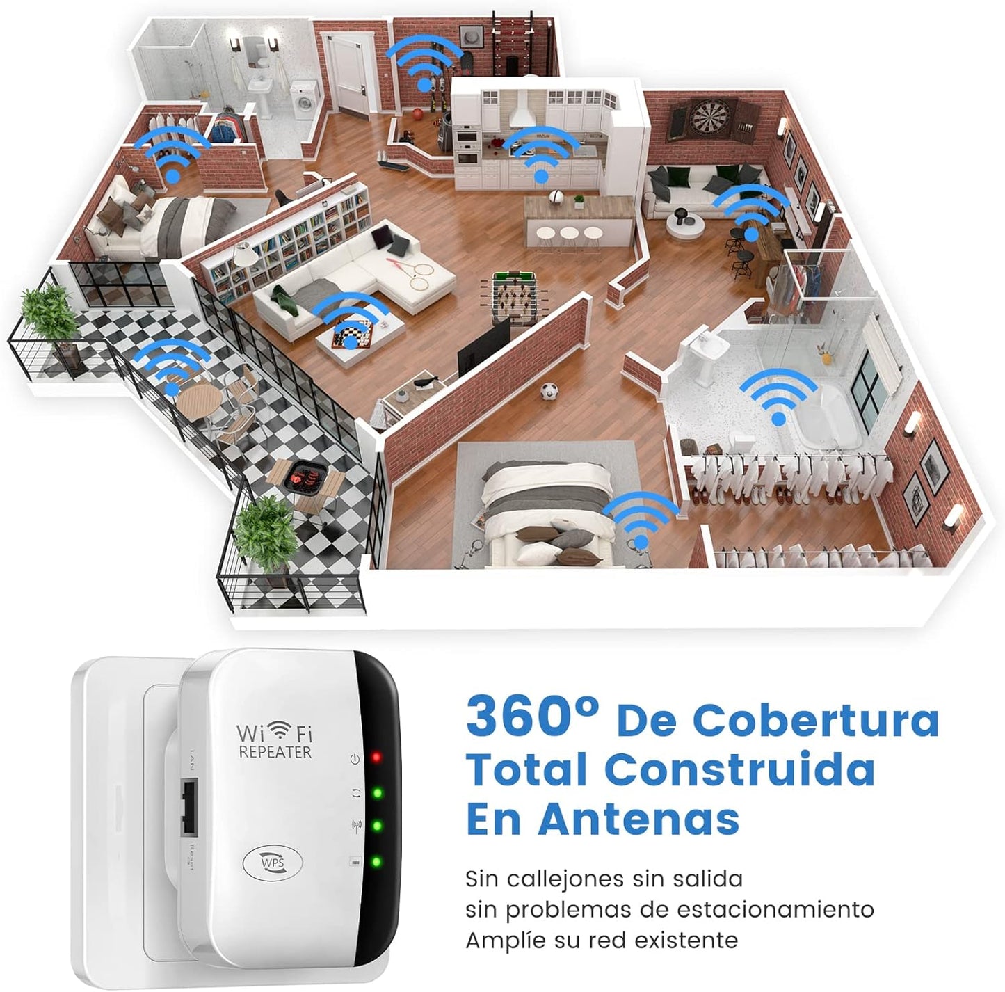 REPETIDOR DE SEÑAL WIFI DE ALTA CALIDAD