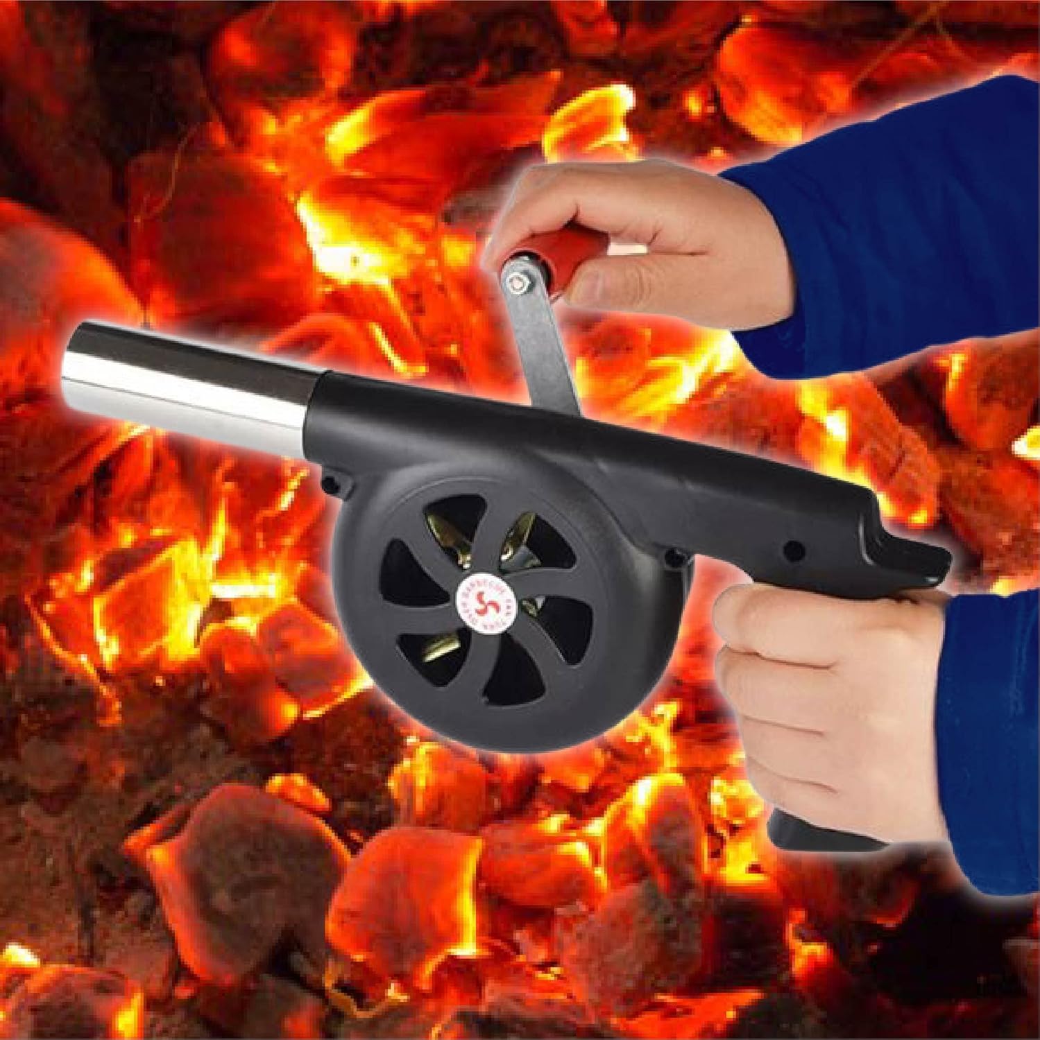 SOPLADOR DE AIRE PARA FUEGO MANUAL