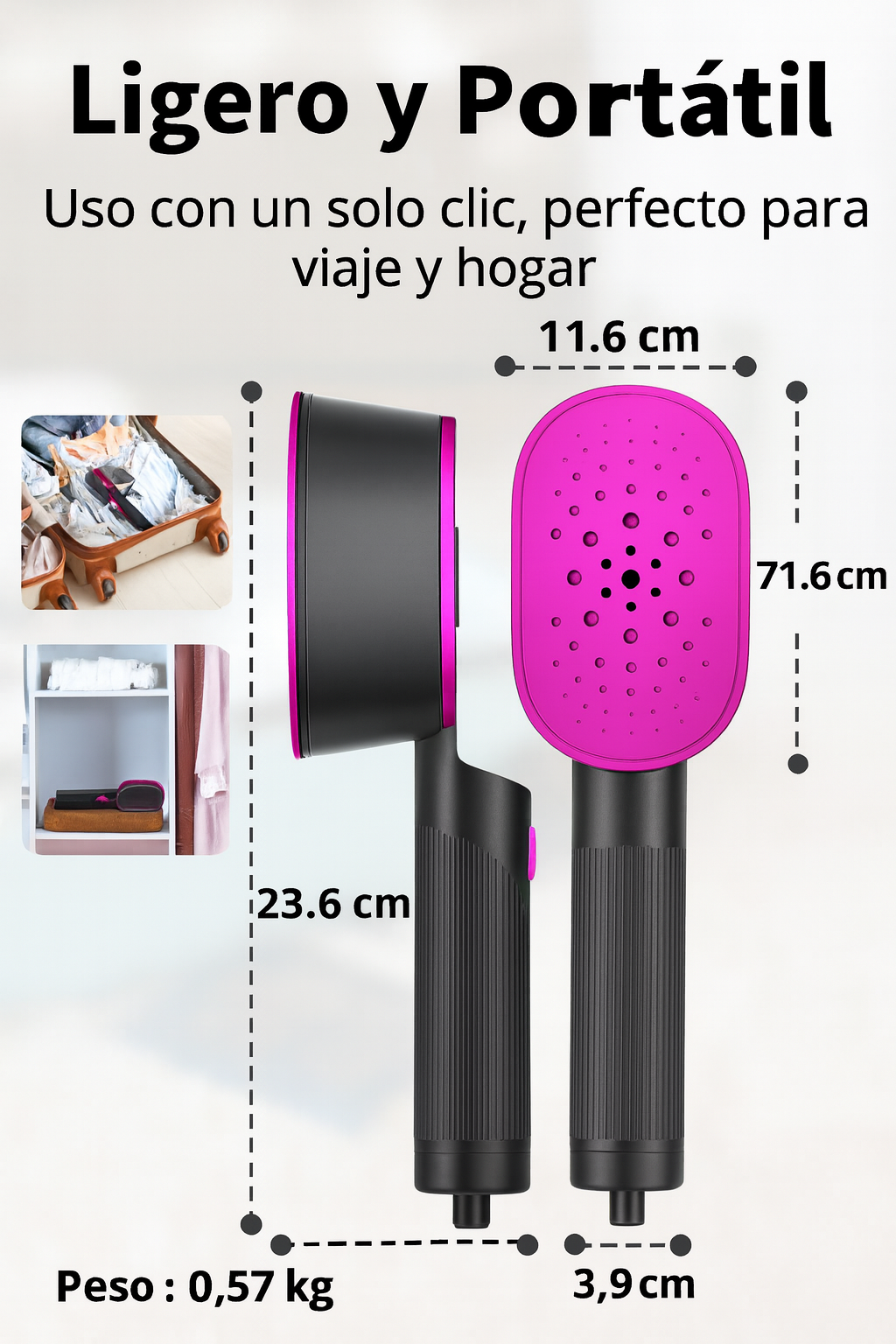 PLANCHA A VAPOR PORTATIL