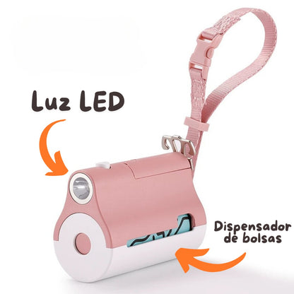 DISPENSADOR DE BOLSAS CON LUZ LED