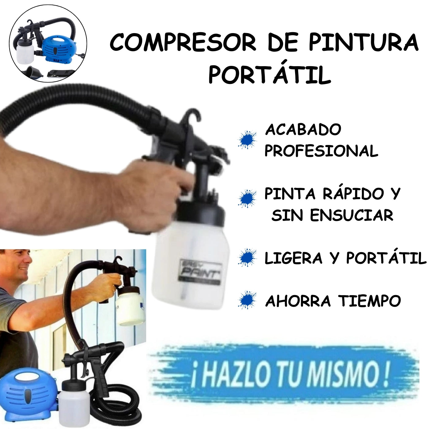 COMPRESOR DE PINTURA PORTÁTIL