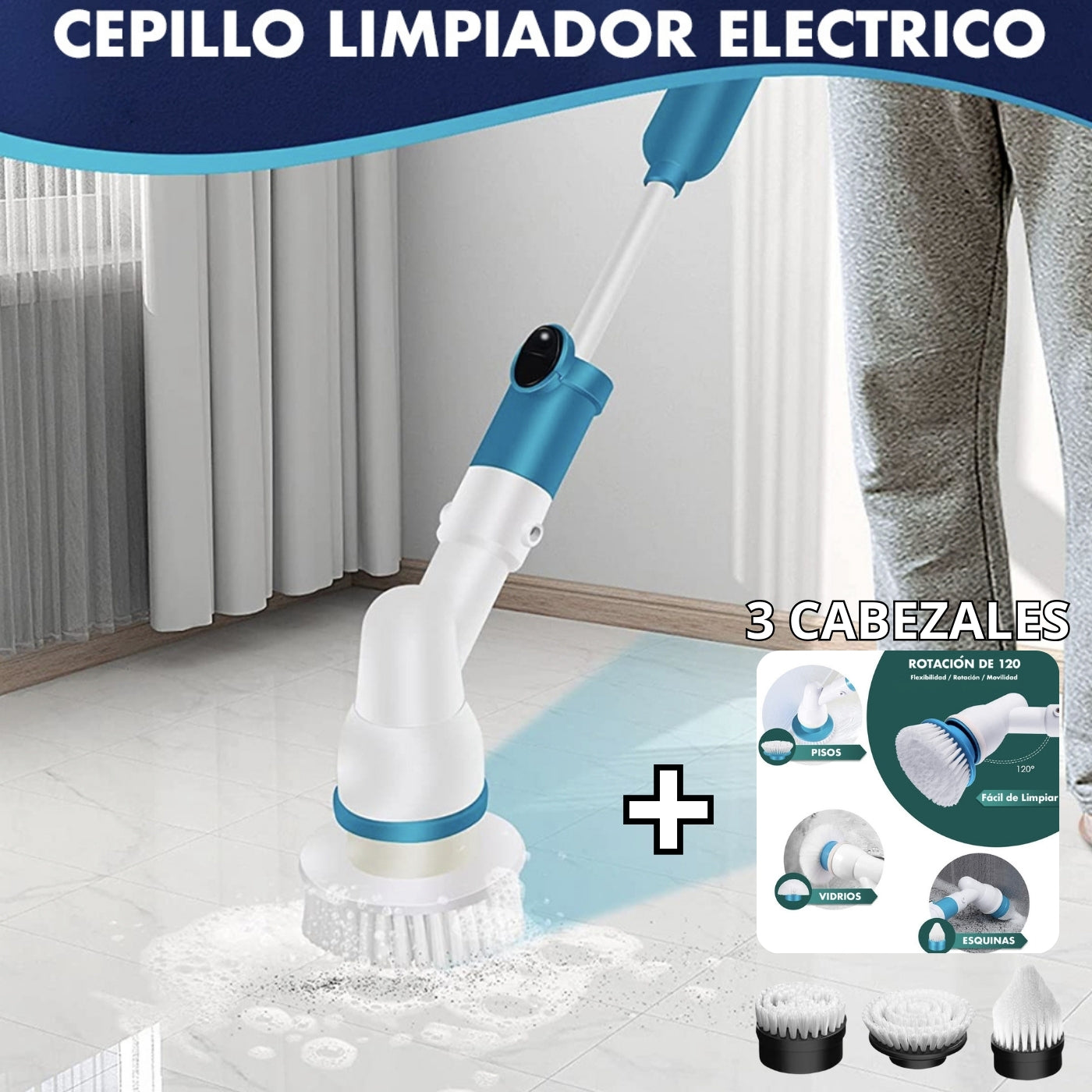 CEPILLO ELÉCTRICO DE LIMPIEZA