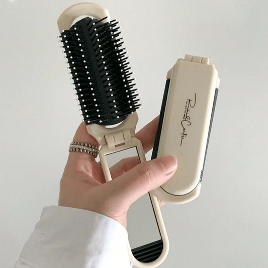 CEPILLO DE PELO CON ESPEJO (2PCS)