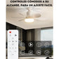 VENTILADOR Y LUZ LED INTELIGENTE