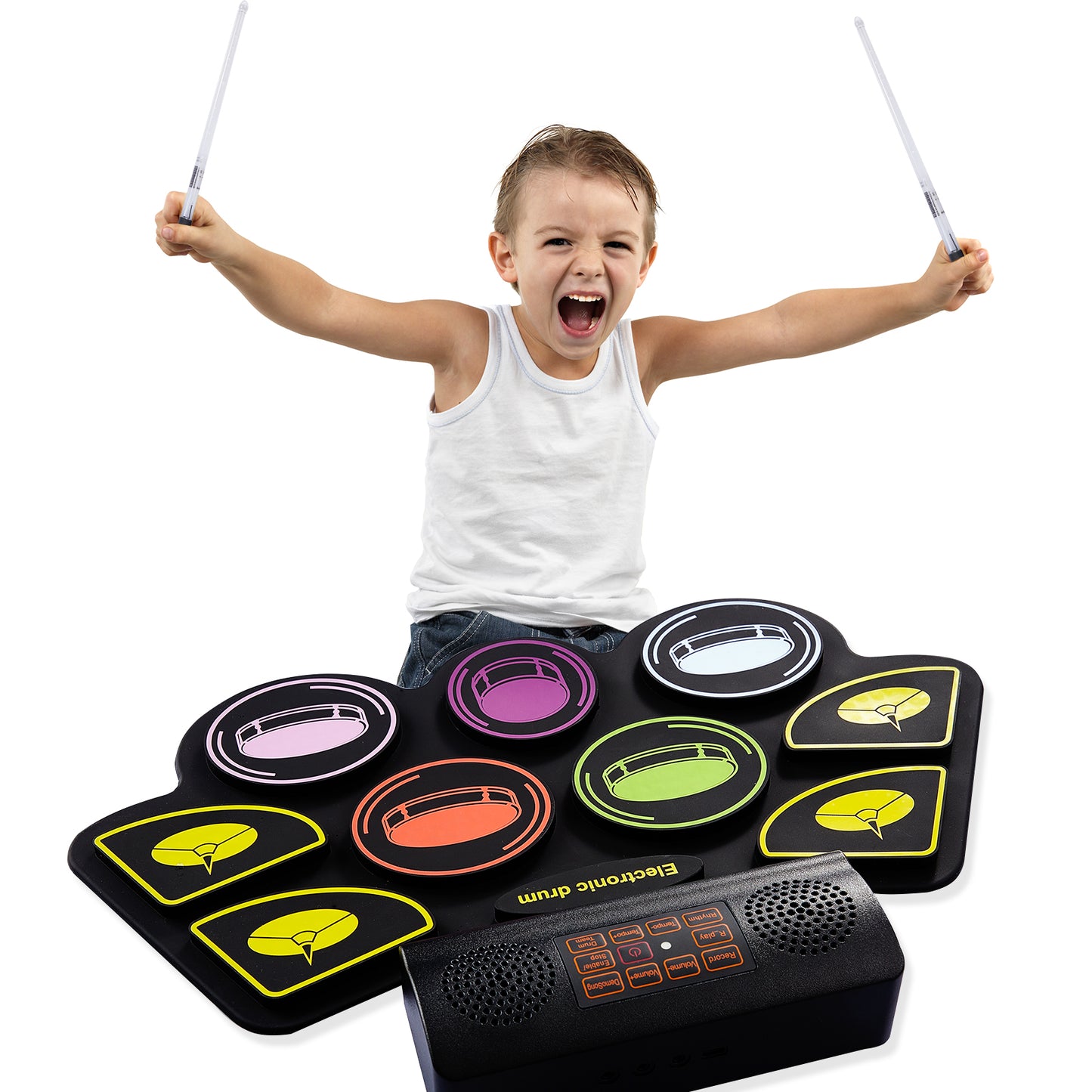 KIT DE BATERÍA ELECTRÓNICA PORTÁTIL
