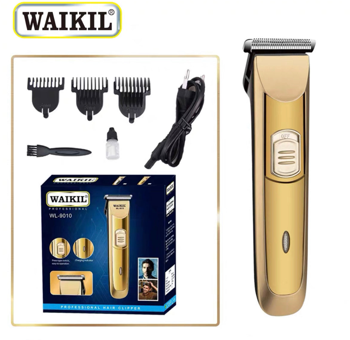 RASURADORA DE PELO Y BARBA PROFESIONAL WAIKIL – INNOshopcr