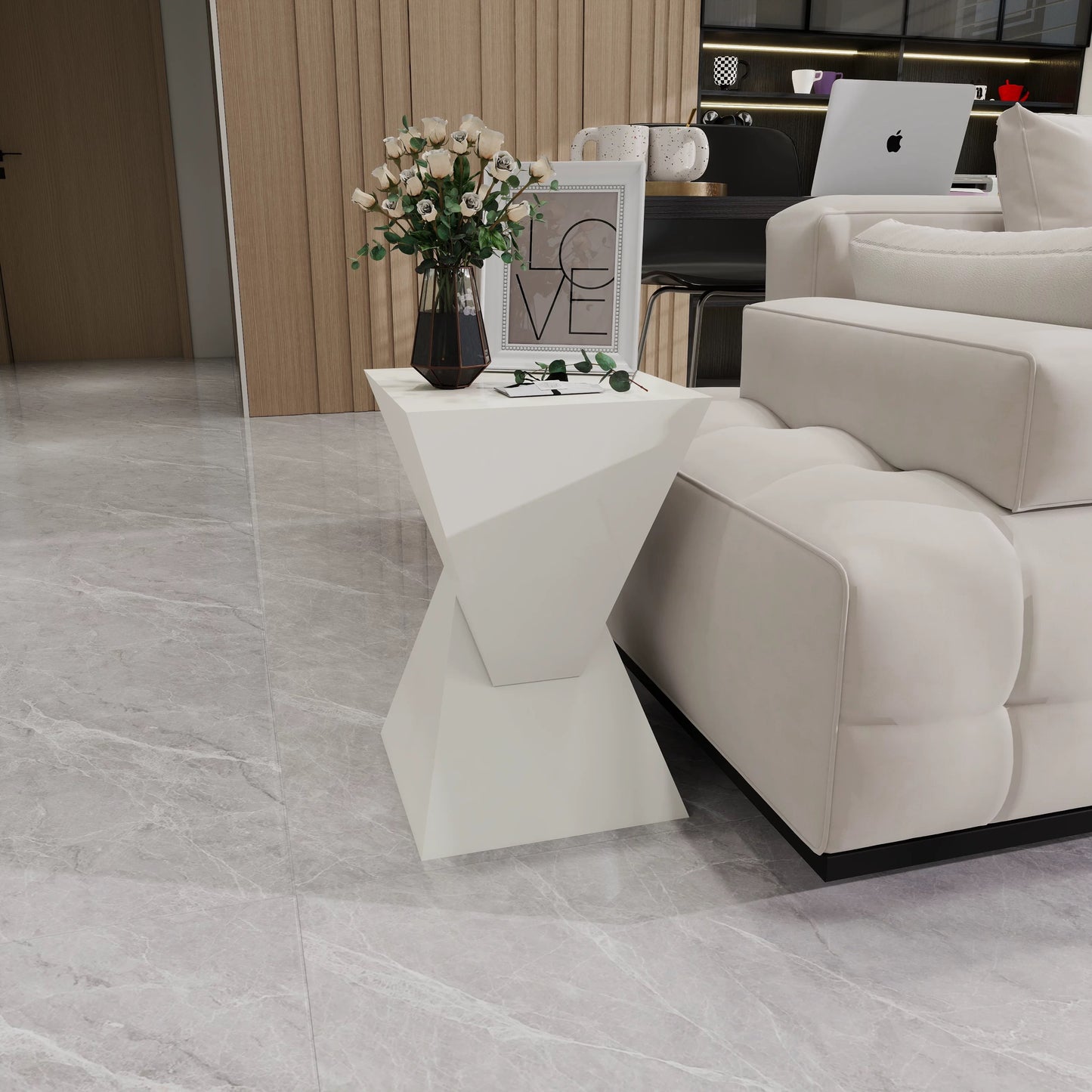 MESA ELEGANTE DE TRIANGULOS MODERNA