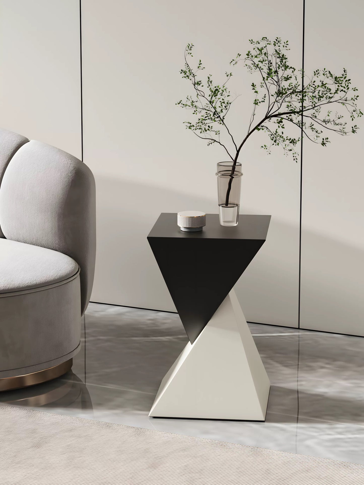 MESA ELEGANTE DE TRIANGULOS MODERNA
