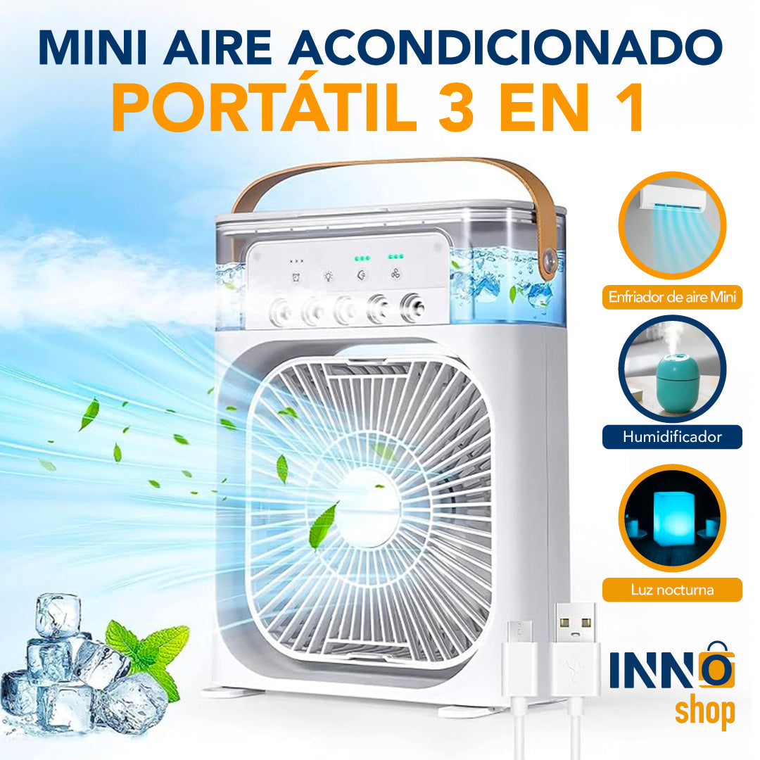 MINI AIRE ACONDICIONADO PORTÁTIL 3 EN 1