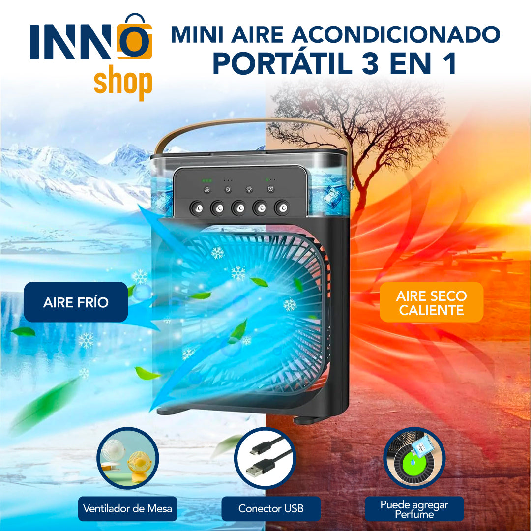 MINI AIRE ACONDICIONADO PORTÁTIL 3 EN 1