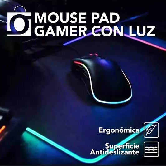 MOUSE PAD GAMER CON LUZ