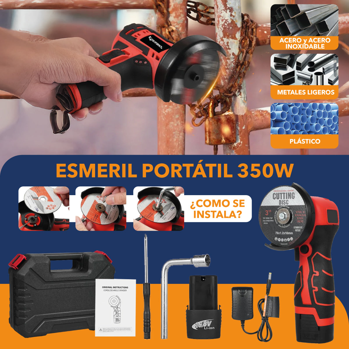 ESMERIL PORTÁTIL 350W