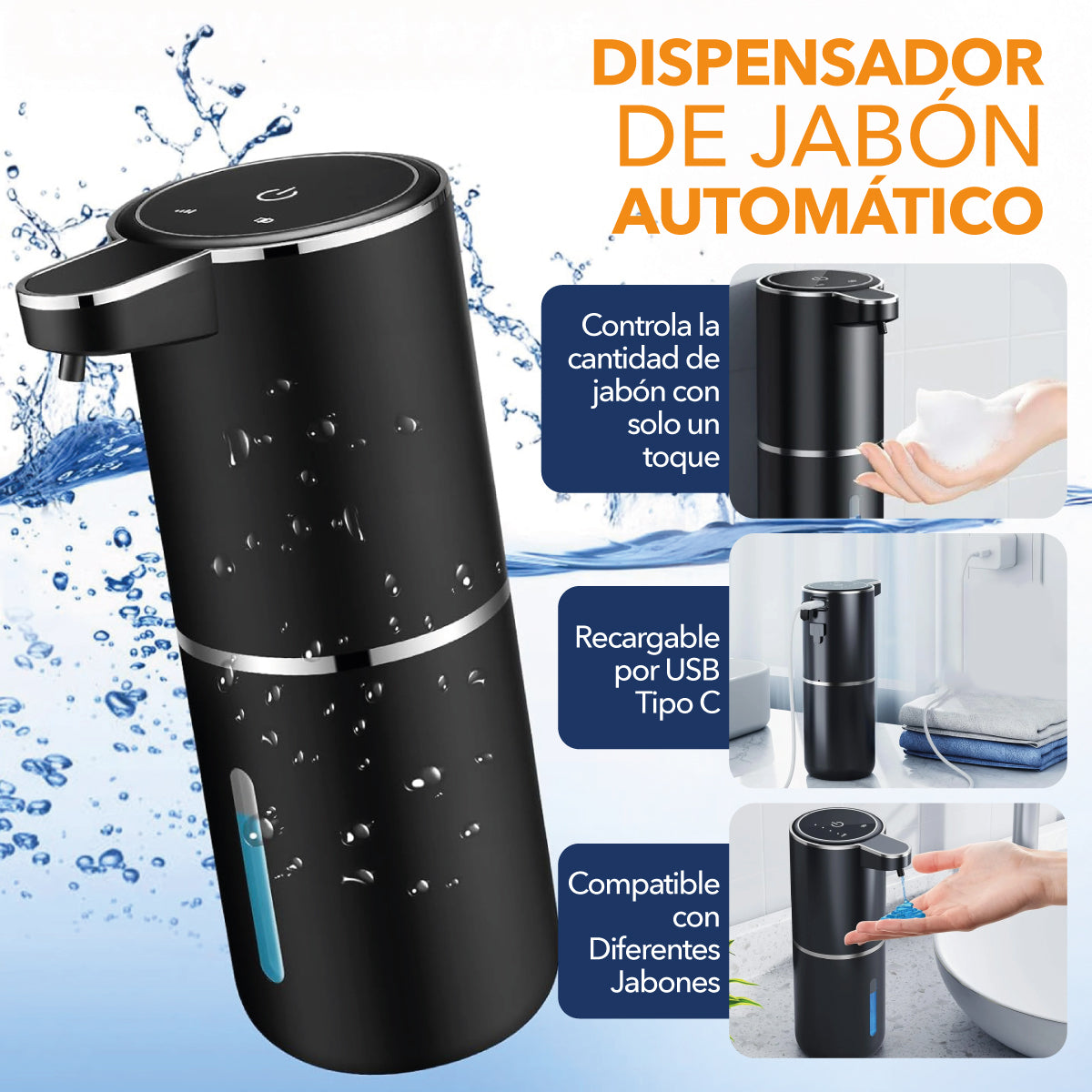 DISPENSADOR DE JABÓN AUTOMÁTICO