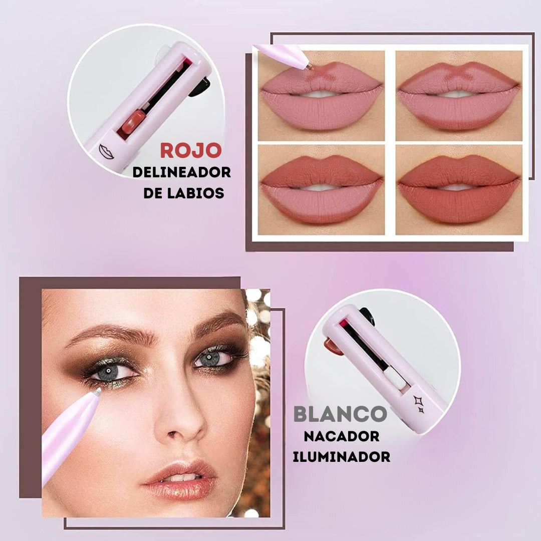 BOLÍGRAFO DE MAQUILLAJE 4 EN 1