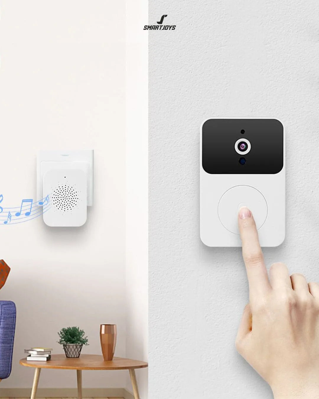 TIMBRE CON CAMARA INALAMBRICO PARA EXTERIORES WIFI