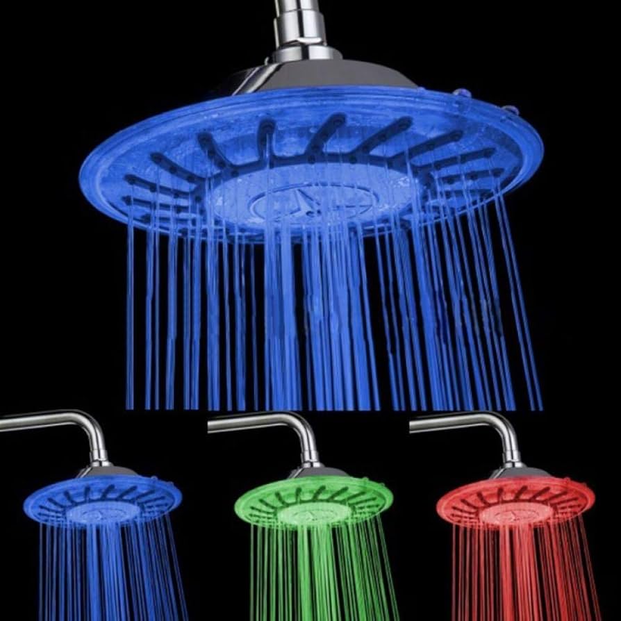 DUCHA CAMBIANTE DE COLOR CON TEMPERATURA