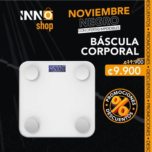 BÁSCULA CORPORAL BLUETOOTH- OFERTA DE NOVIEMBRE