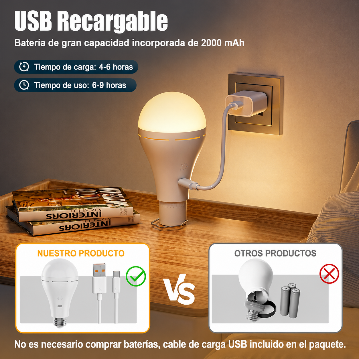 BOMBILLO LED INALÁMBRICO