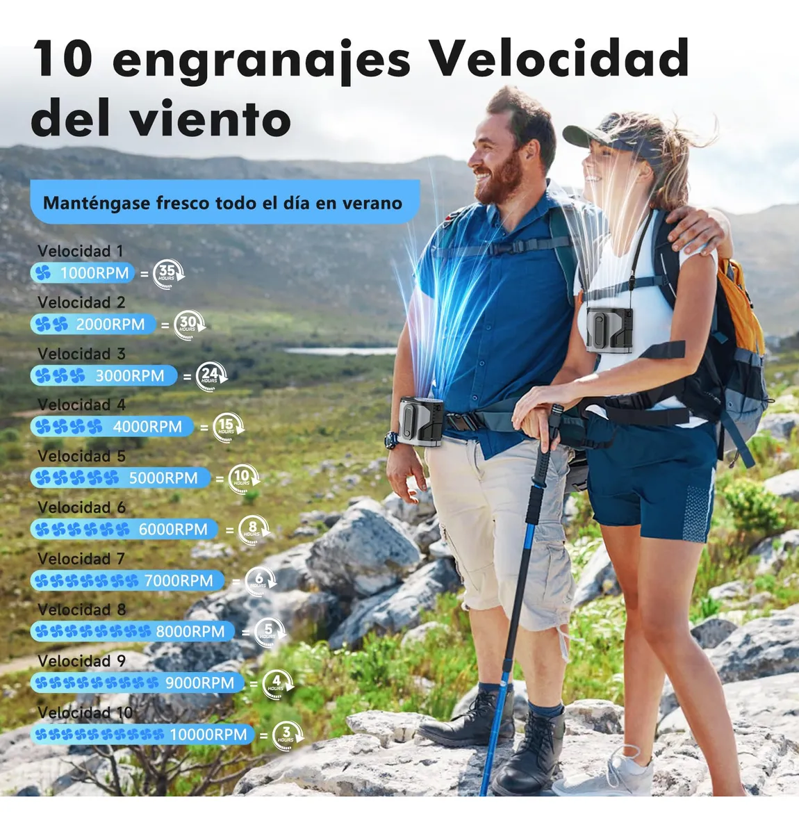 VENTILADOR PORTÁTIL 3000 MAH