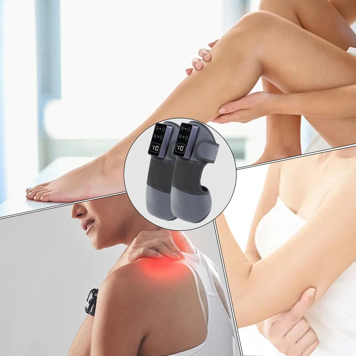 CALENTADOR DE RODILLA Y MASAJEADOR INALÁMBRICO