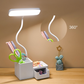 ORGANIZADOR DE ESCRITORIO CON LÁMPARA LED
