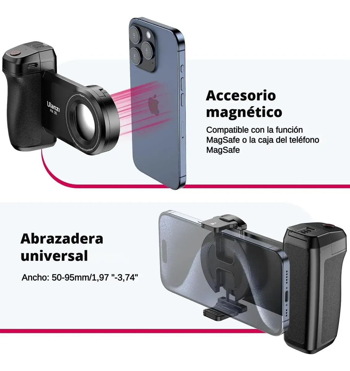 SOPORTE DE CÁMARA PROFESIONAL PARA CELULAR
