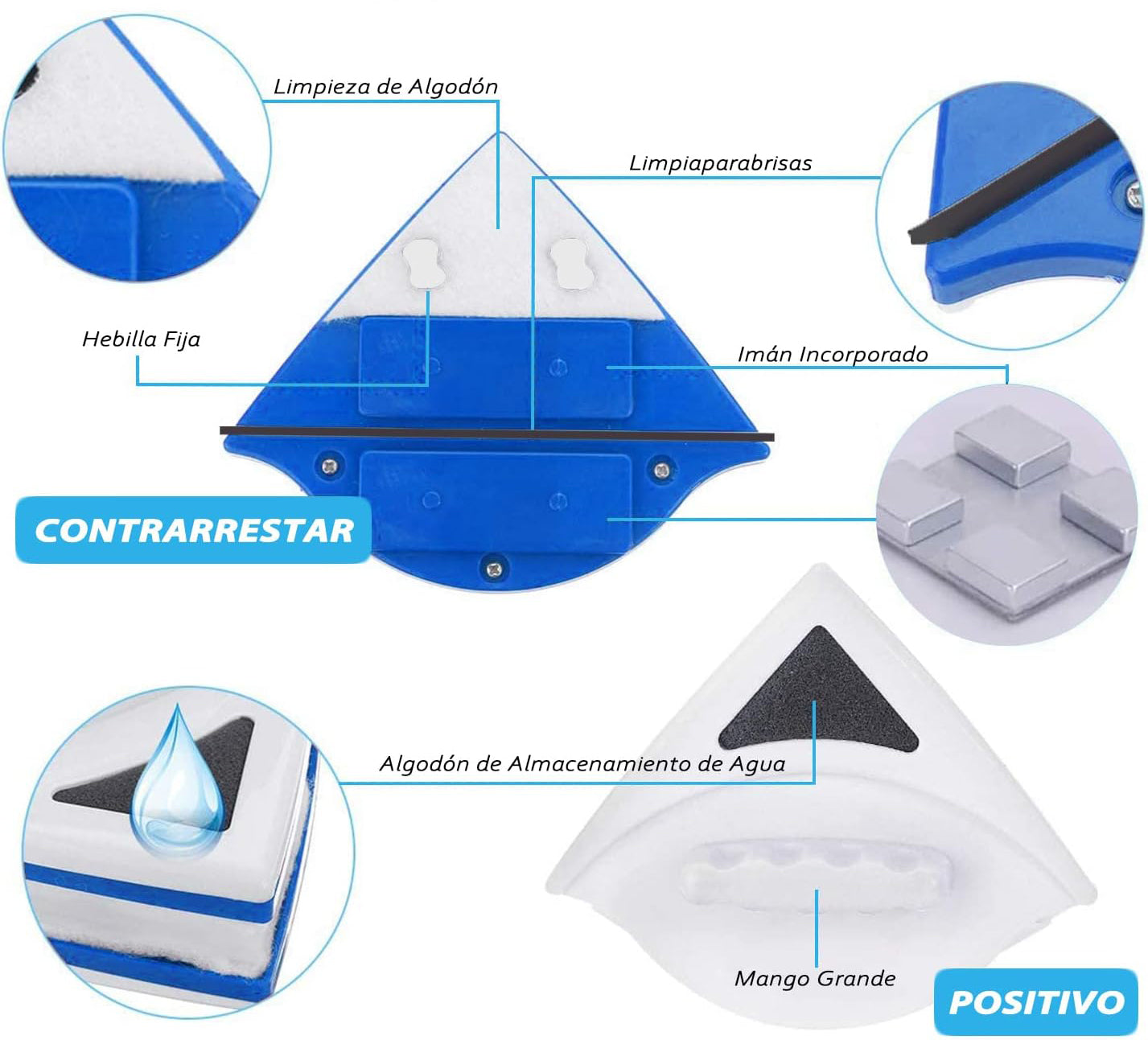 LIMPIADOR MAGNETICO DE VIDRIOS MODELO 2023