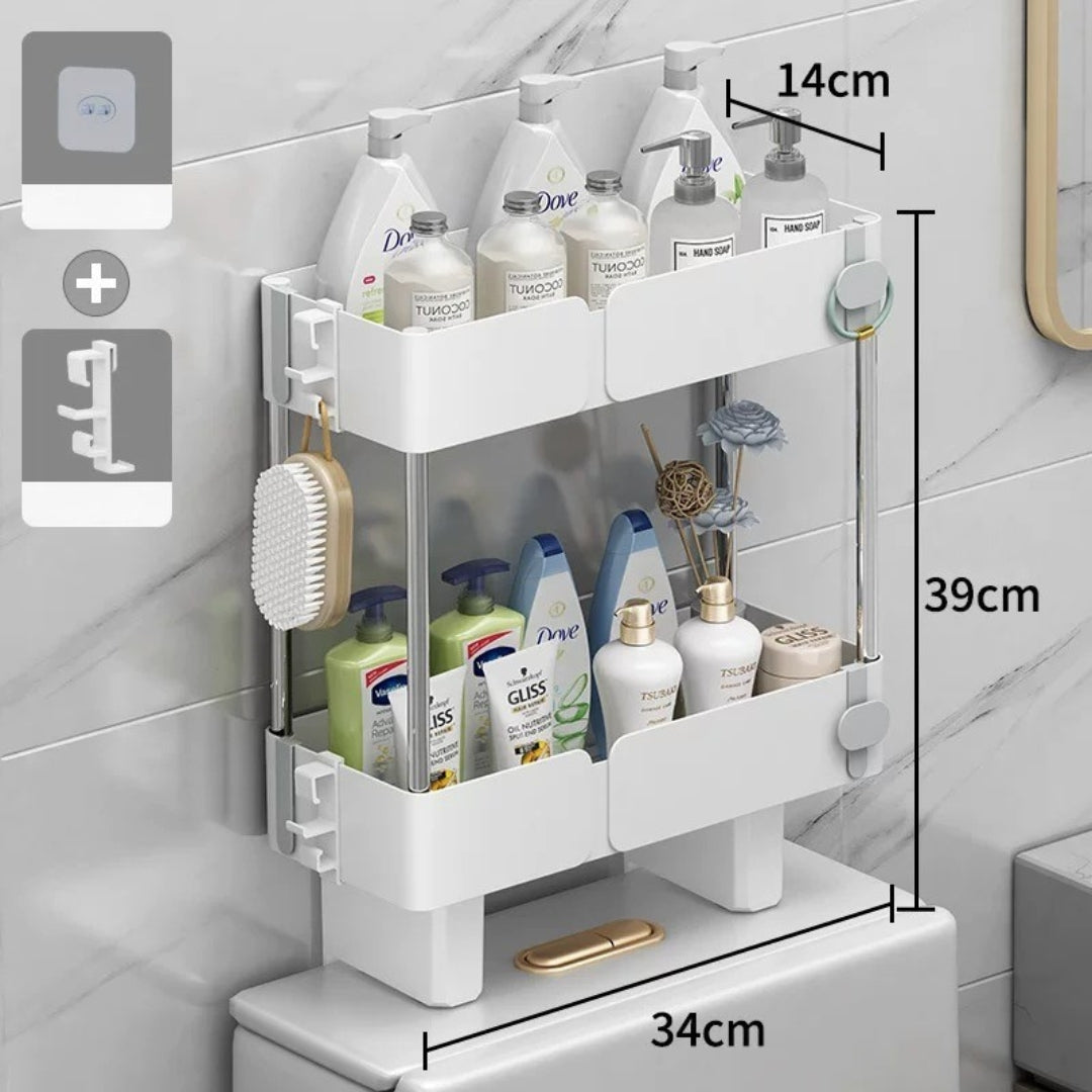 ESTANTE ORGANIZADOR DE BAÑO DE 2 NIVELES