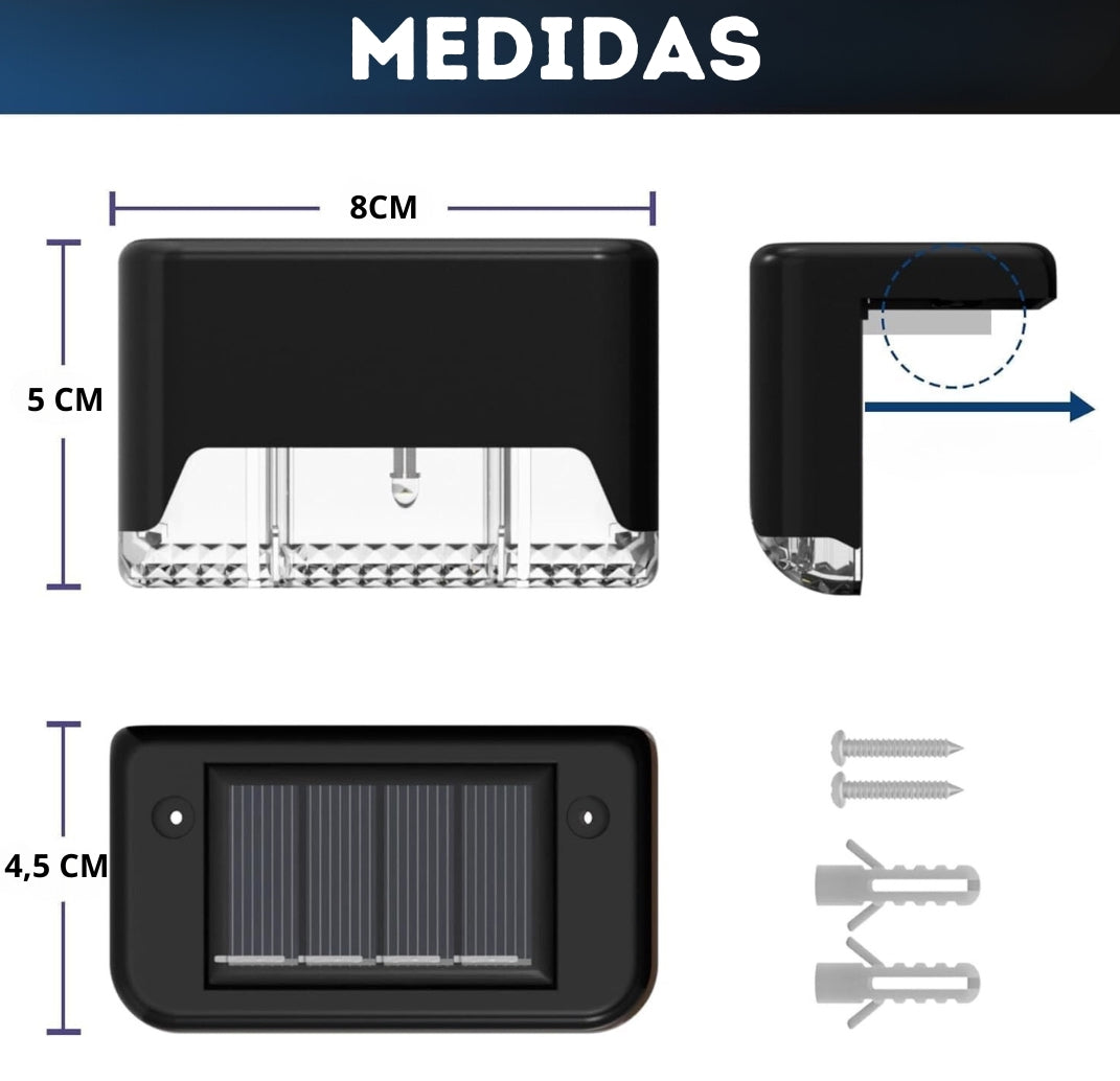 LAMPARA DECORATIVA SOLAR PARA EXTERIORES TIPO L